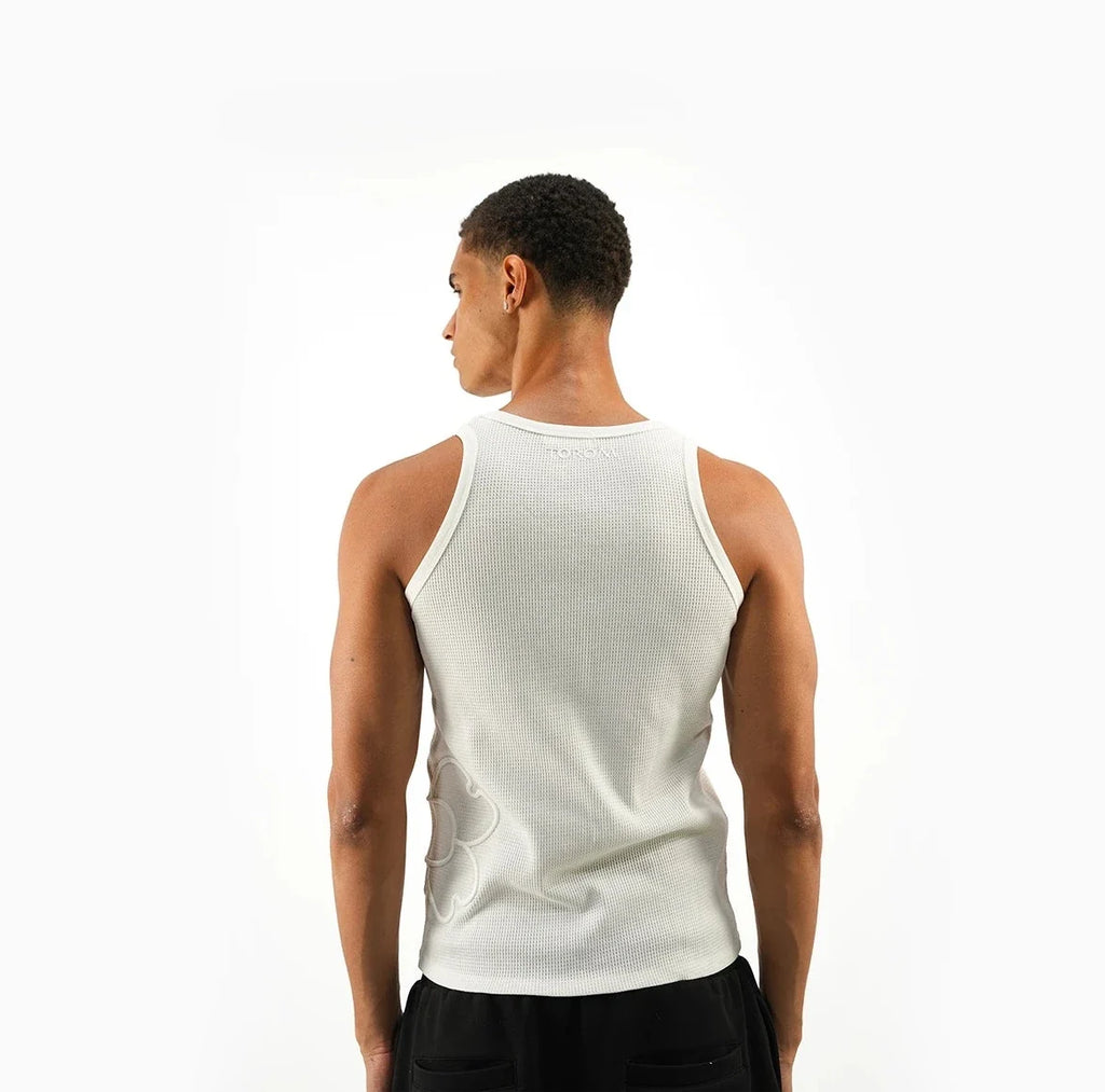 TOROM - Essential Clover Tank Top - White