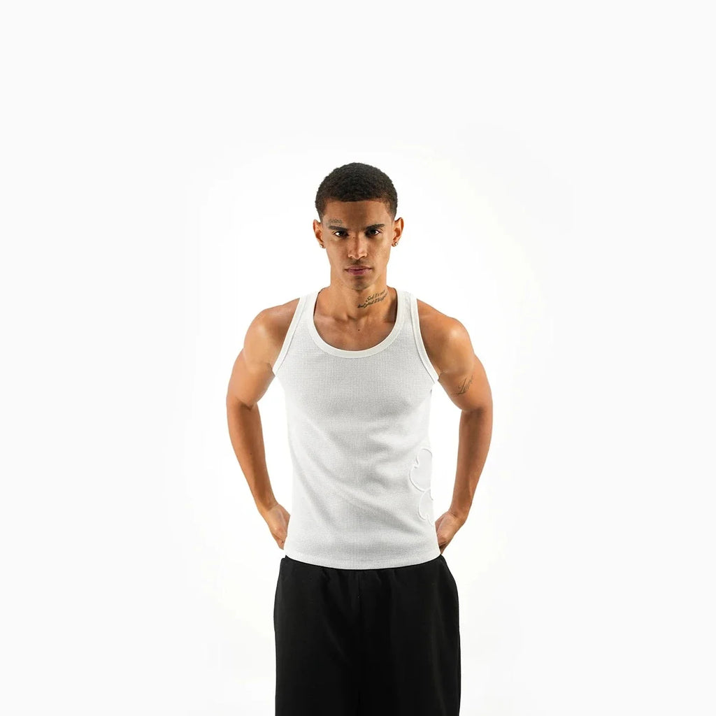 TOROM - Essential Clover Tank Top - White